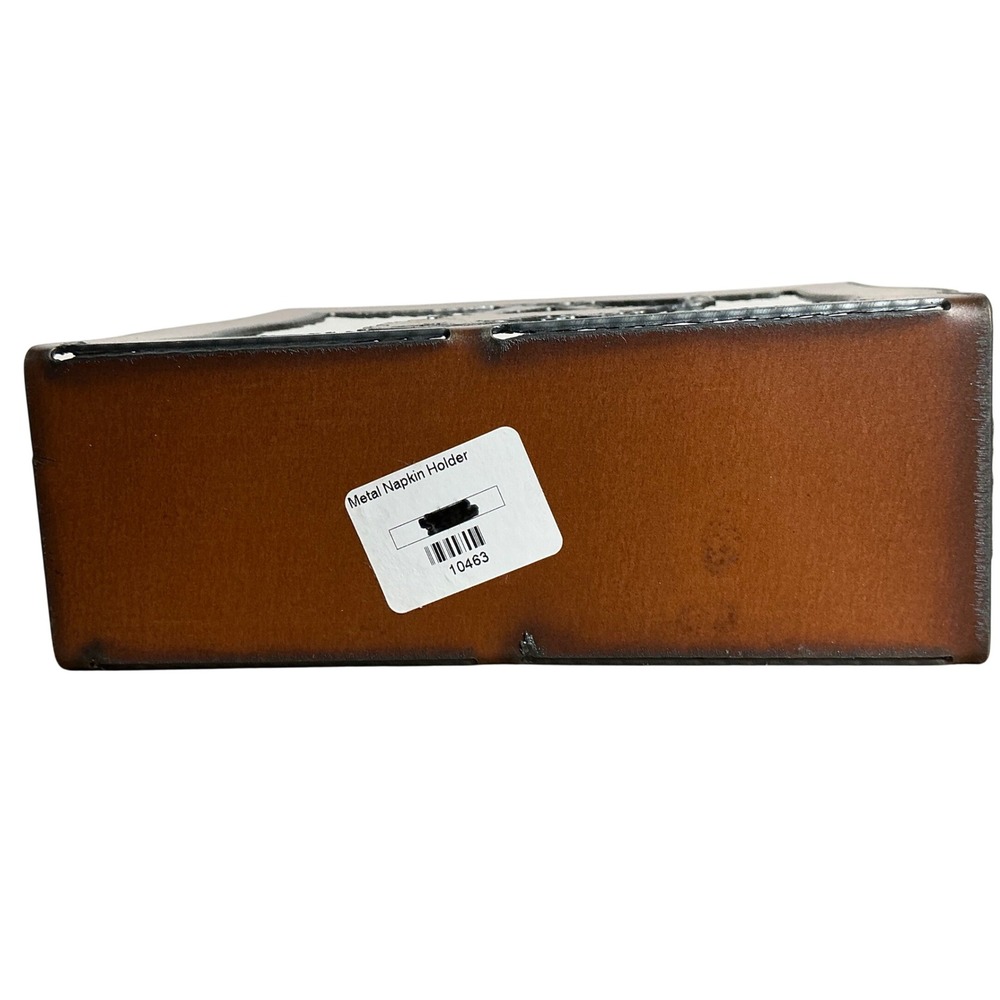 Rustic Metal Western‎ Bronc Rider Napkin Holder Table Decor - Picture 5 of 8